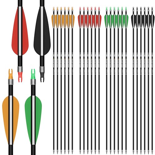 SUNYA SUNYA Archery 24PCS Compound Bow Arrows for Practice. 30" Carbon — How the options on this page compare