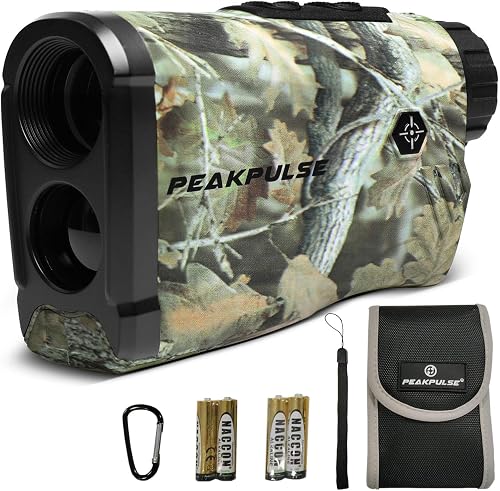 PEAKPULSE Hunting Range Finder 1400Yds - 6X Zoom, Angle Compensation, — Build quality and design details up close
